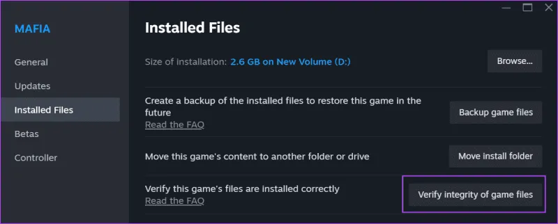 Проверка файлов игры 4
