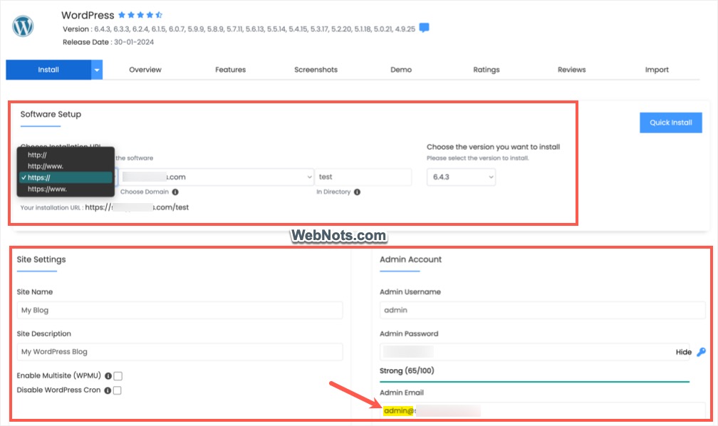 Установка WordPress в HostGator