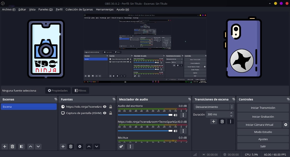 Добавляем камеру смартфона в OBS Studio 30
