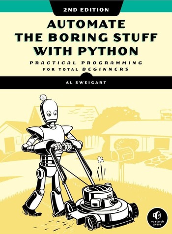 Обложка книги "Automate the boring stuff with Python"