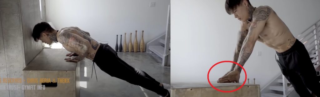 Бриллиантовые отжимания от поверхности для верхней части груди