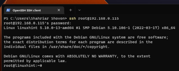 Ssh сервер debian что это