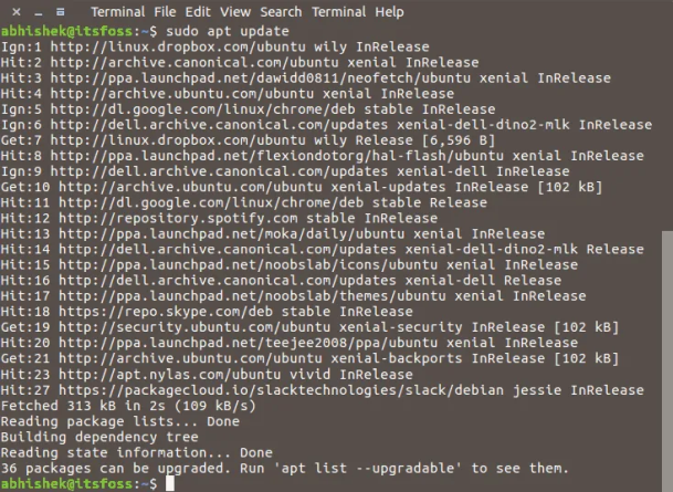 Использование apt-команд в Linux