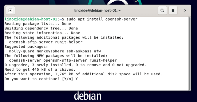 Ssh сервер debian что это