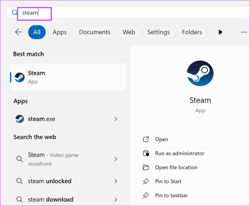 запустить стим 1