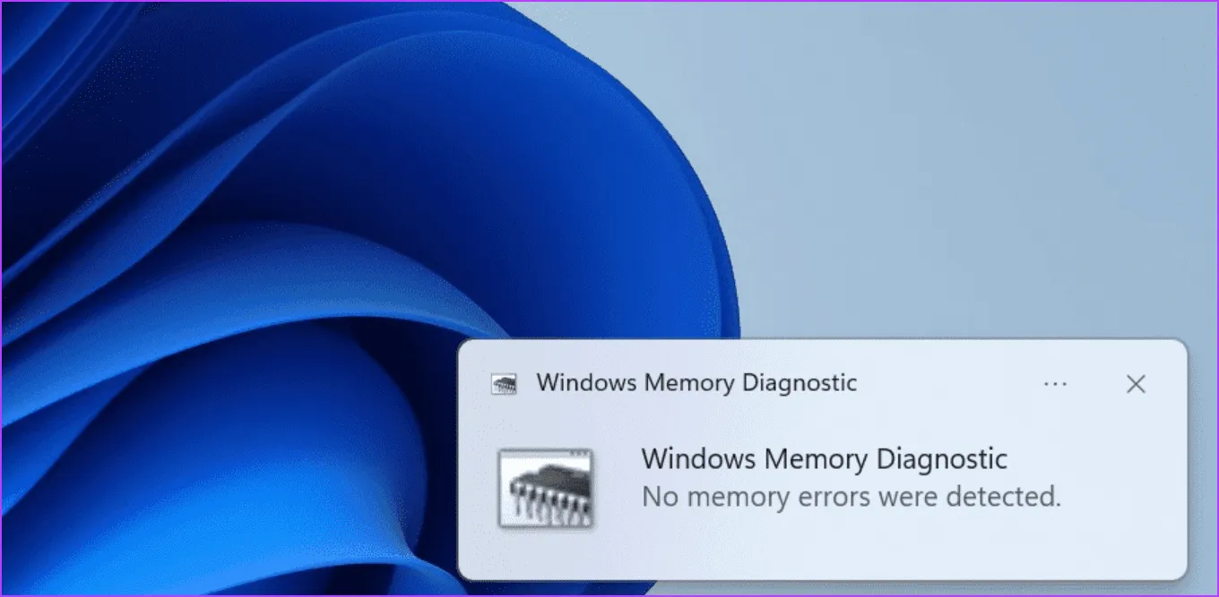 результат проверки памяти 1