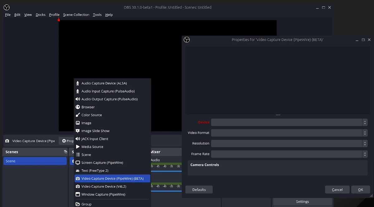 OBS Studio 30.1 Beta 1: AV1 для VA-API и AV1 для WebRTC/WHIP
