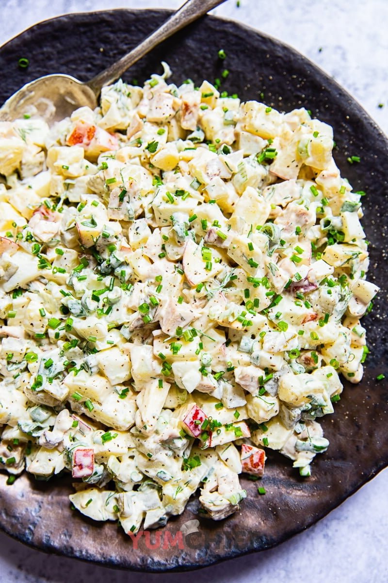 Рецепт оливье с курицей - фото