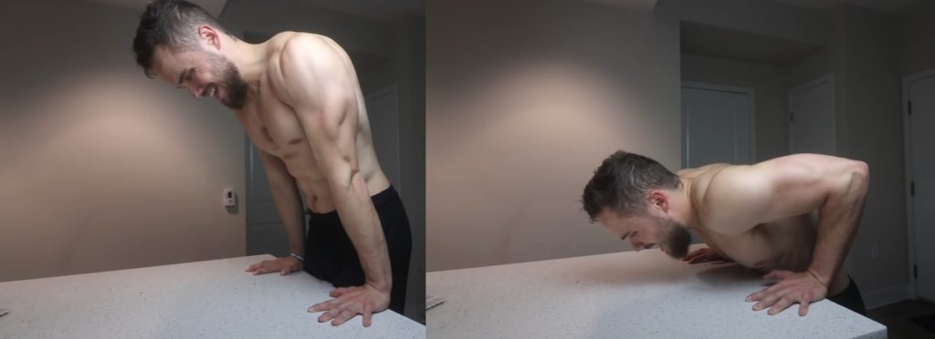 Отжимания от стола в домашних условиях