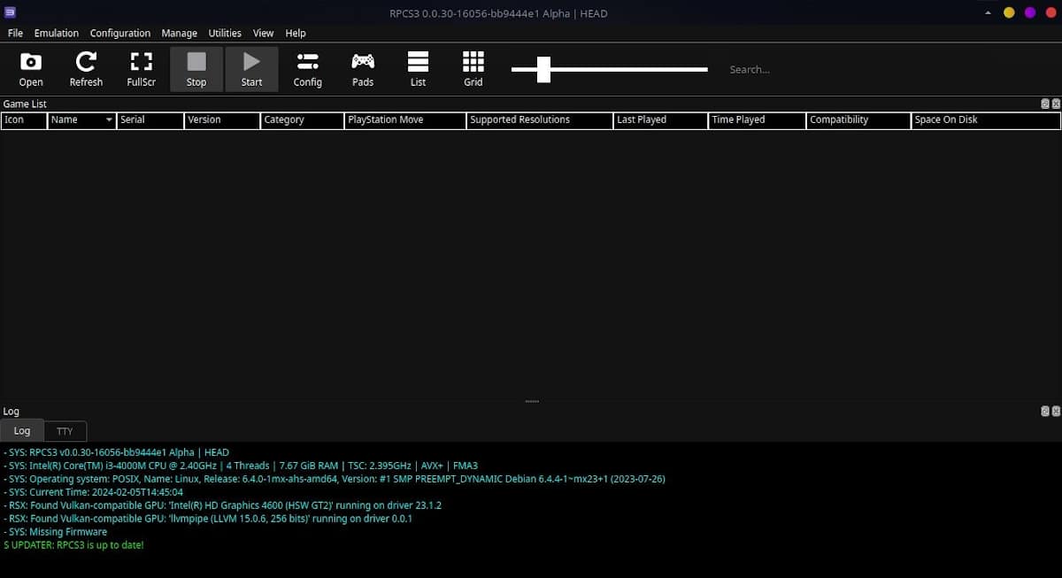 Особенности RPCS3 версии 0.0.30 – Скриншот 01