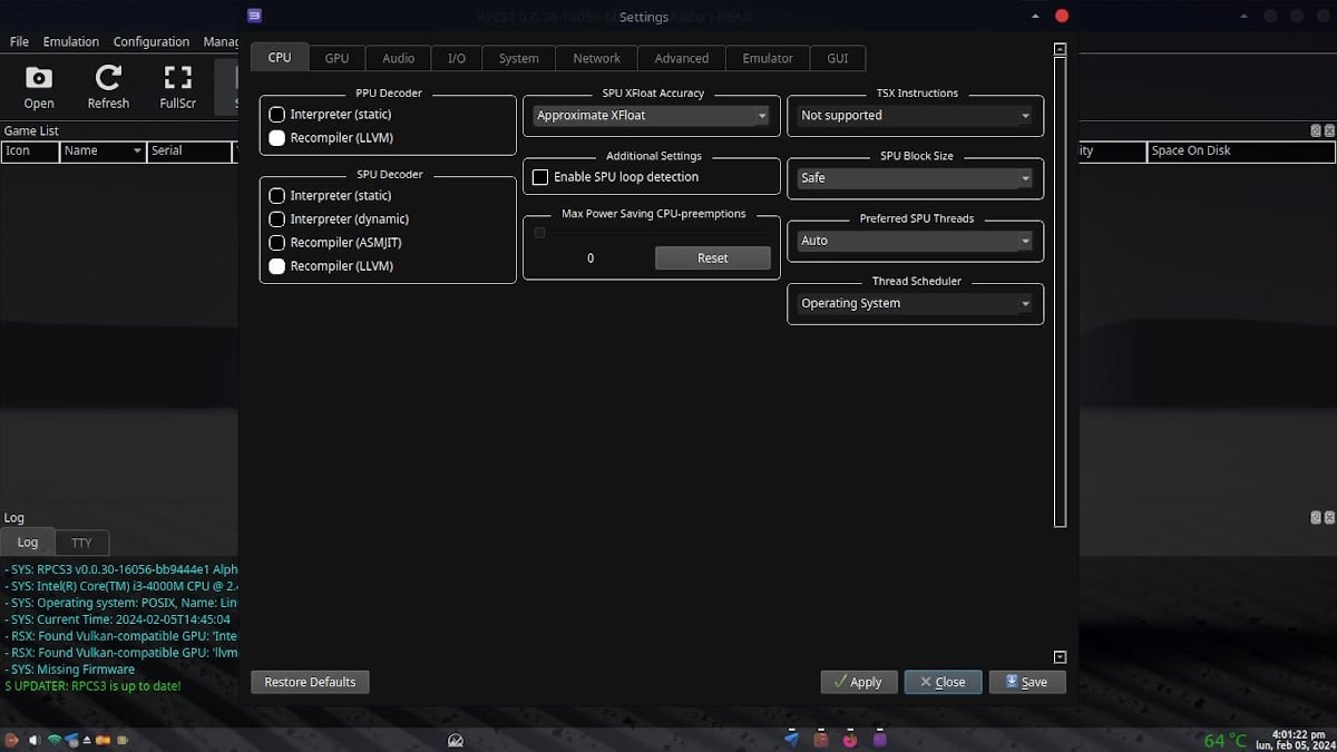 Особенности RPCS3 версии 0.0.30 – Скриншот 03