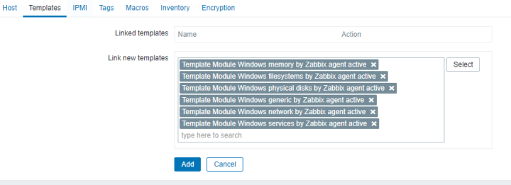 шаблоны zabbix для windows