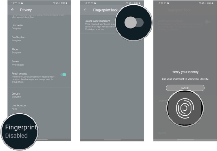 Как поставить пароль на WhatsApp