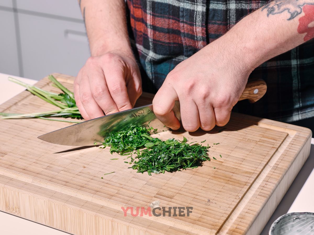 Традиционный немецкий картофельный салат: фото 1 шага в рецепте