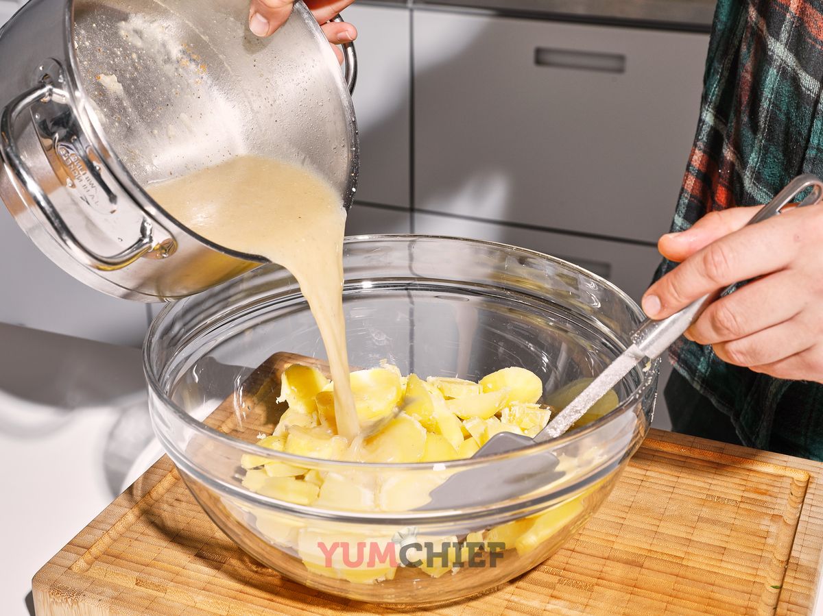 Традиционный немецкий картофельный салат: фото 3 шага в рецепте