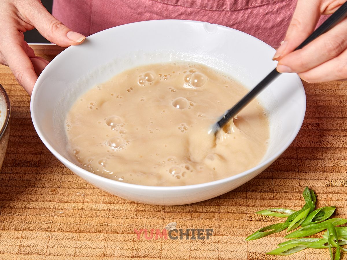 Веганский тантанмен (рамен с кунжутом и соевым фаршем): фото 4 шага в рецепте