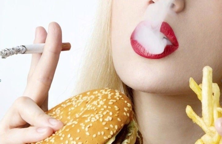 Неправильное питание и вредные привычки
