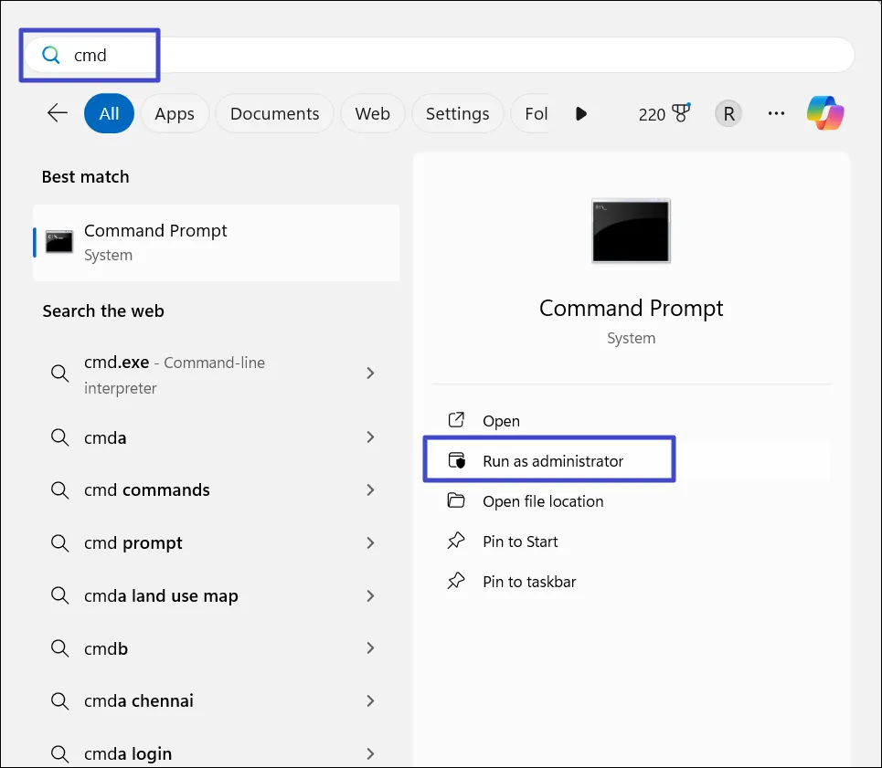 Запустить от имени администратора