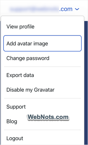 Добавить изображение аватара