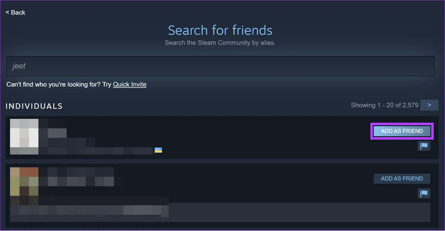 Нажмите «Добавить в друзья».