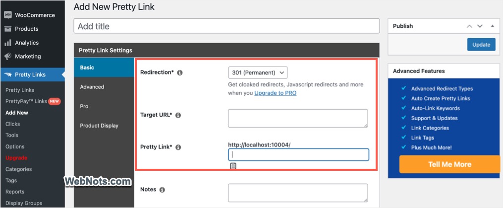 Создать новый короткий URL-адрес