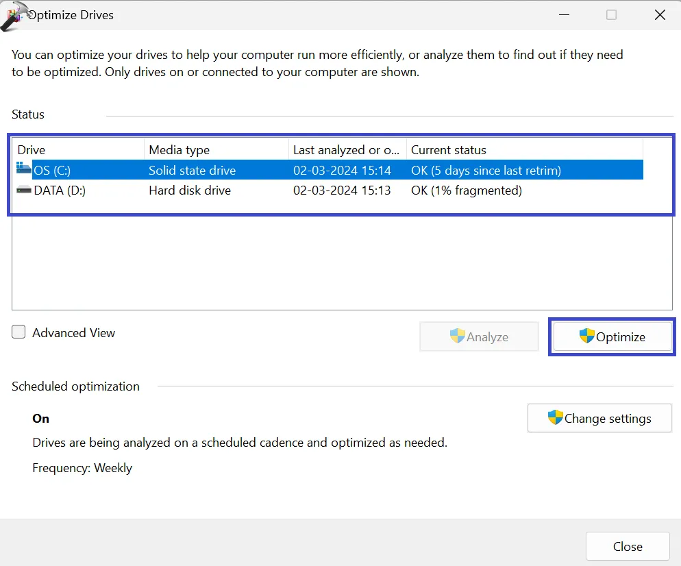 Дефрагментация