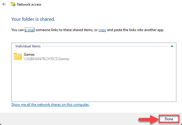 Папка успешно открыта с базовыми настройками