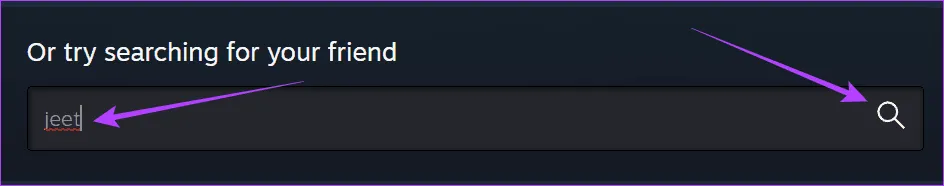 Найдите пользователя и нажмите кнопку поиска.