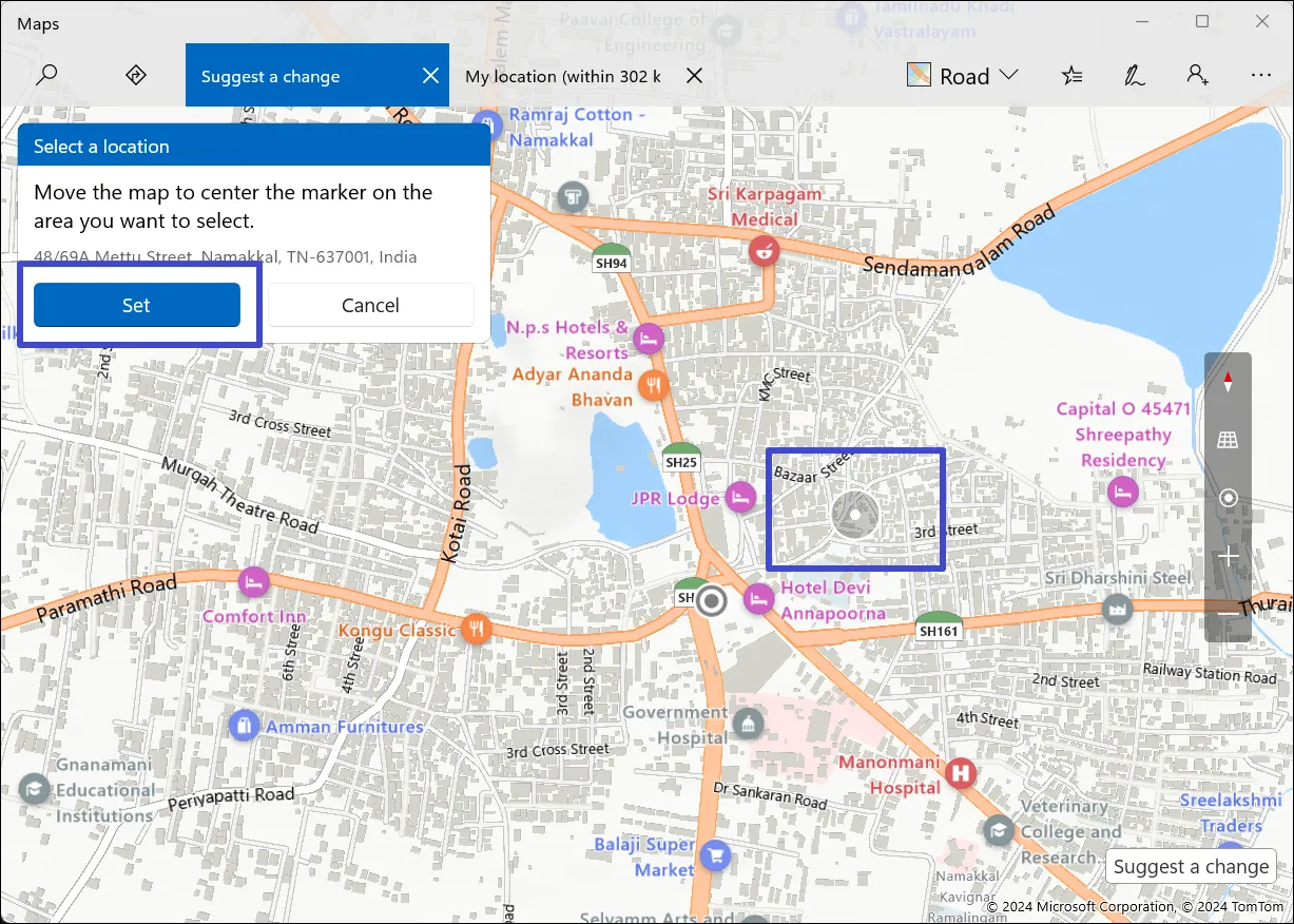 перетащите карту