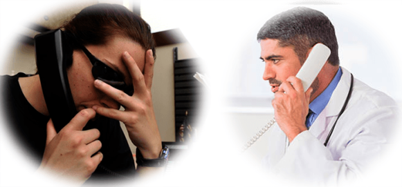 Разговор с доктором по телефону