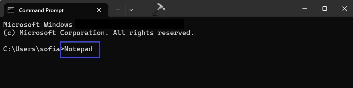 Исправлено: Блокнот не работает в Windows 11 — откройте его с помощью командной строки.