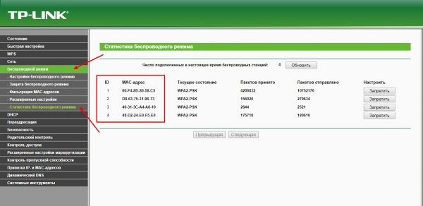Как посмотреть список подключённых к сети устройств