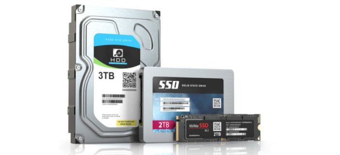 Жесткие диски HDD SSD