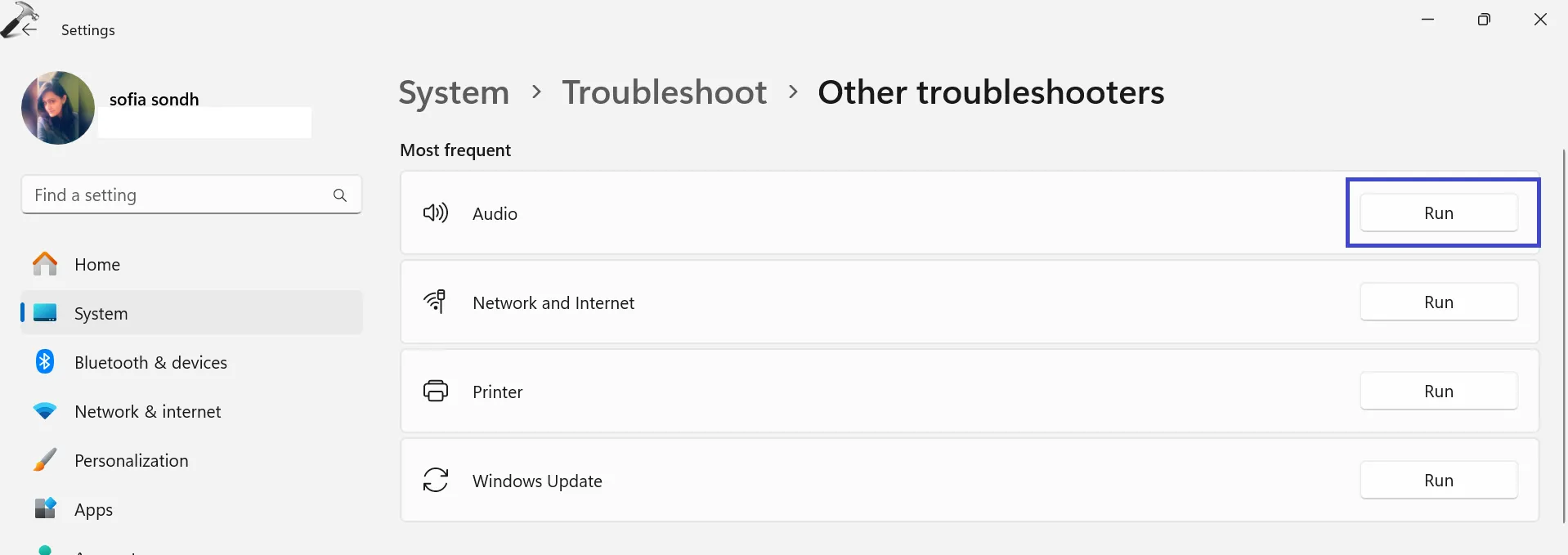 Исправлено: ползунок громкости Windows 11 не работает — запустите устранение неполадок со звуком.