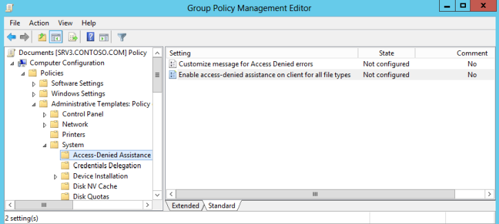 параметры GPO