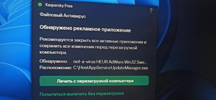 Kaspersky not a virus