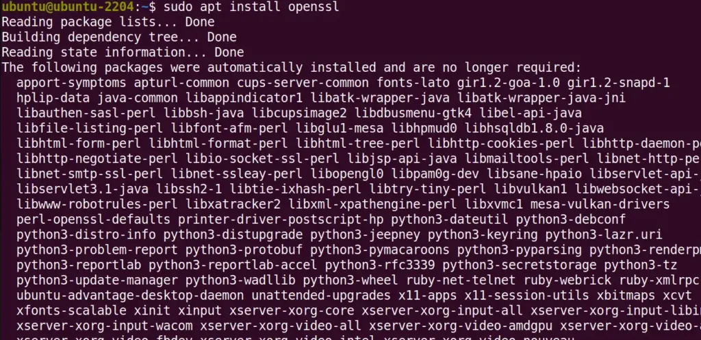 Установка двоичного файла OpenSSL