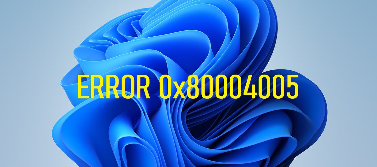 0x80004005 ошибка