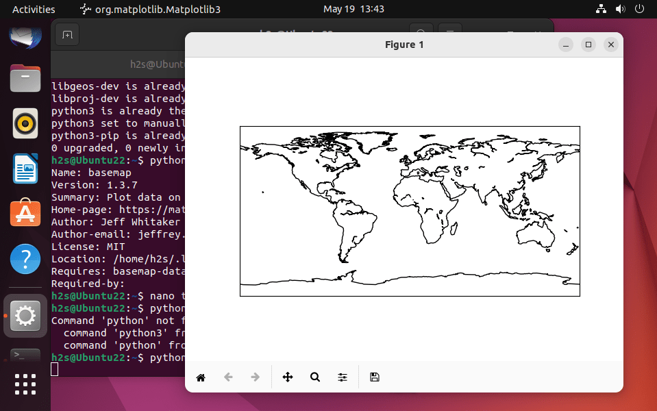 Установка и использование BaseMap python в Ubuntu Установка и использование BaseMap python в Ubuntu