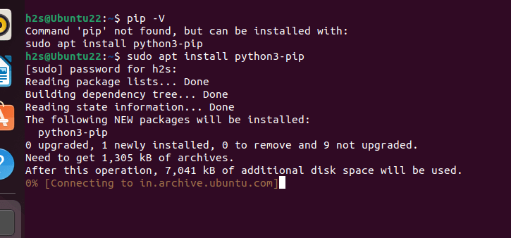 sudo apt install python pip sudo apt install python pip