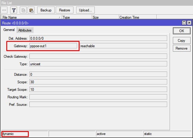 Настройка нескольких провайдеров на MikroTik, динамический маршрут