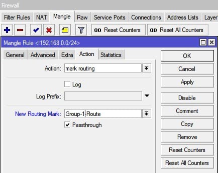 Настройка нескольких провайдеров на MikroTik, mark routing