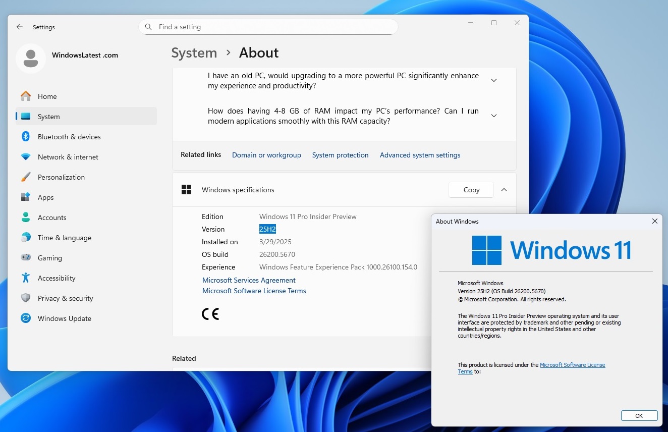 Windows 11 версии 25H2