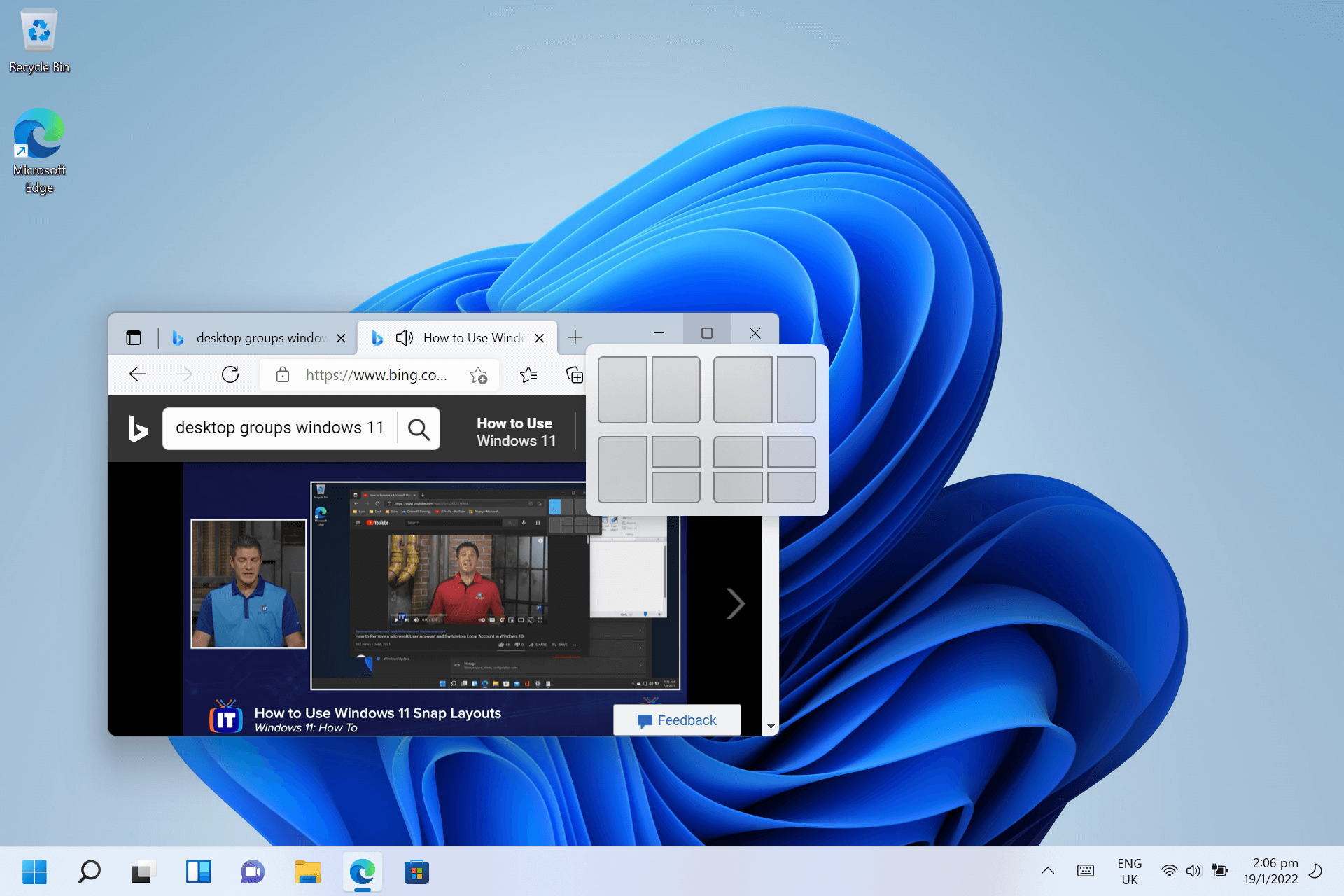 Макеты и группы привязок.