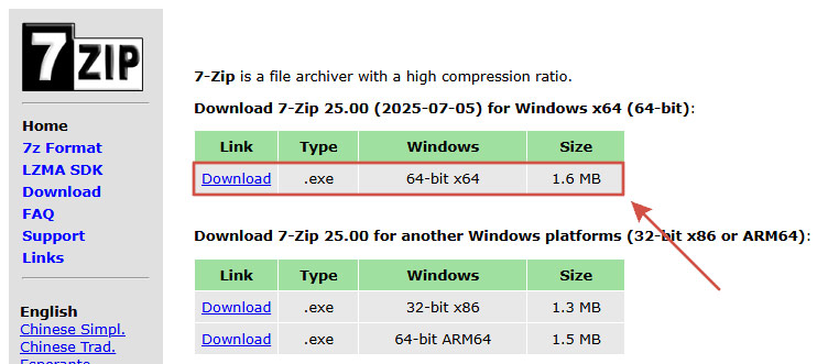 Как скачать архиватор 7-Zip?