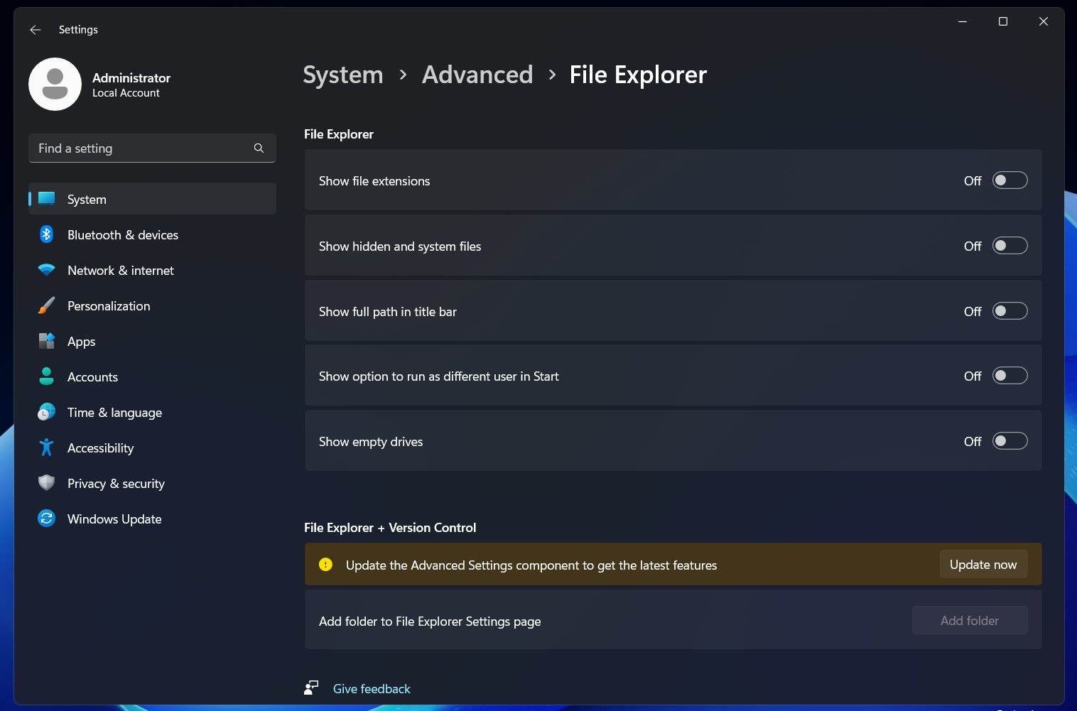 Настройки проводника по длинному пути