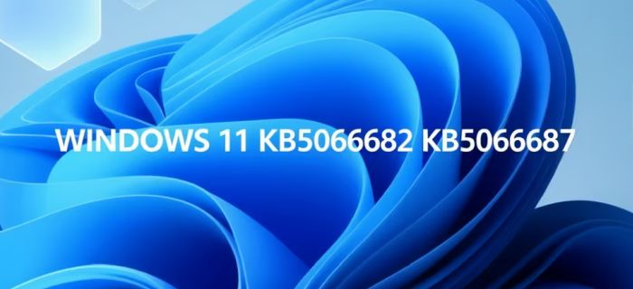 Обновление WINDOWS 11 KB5066683 KB5066687