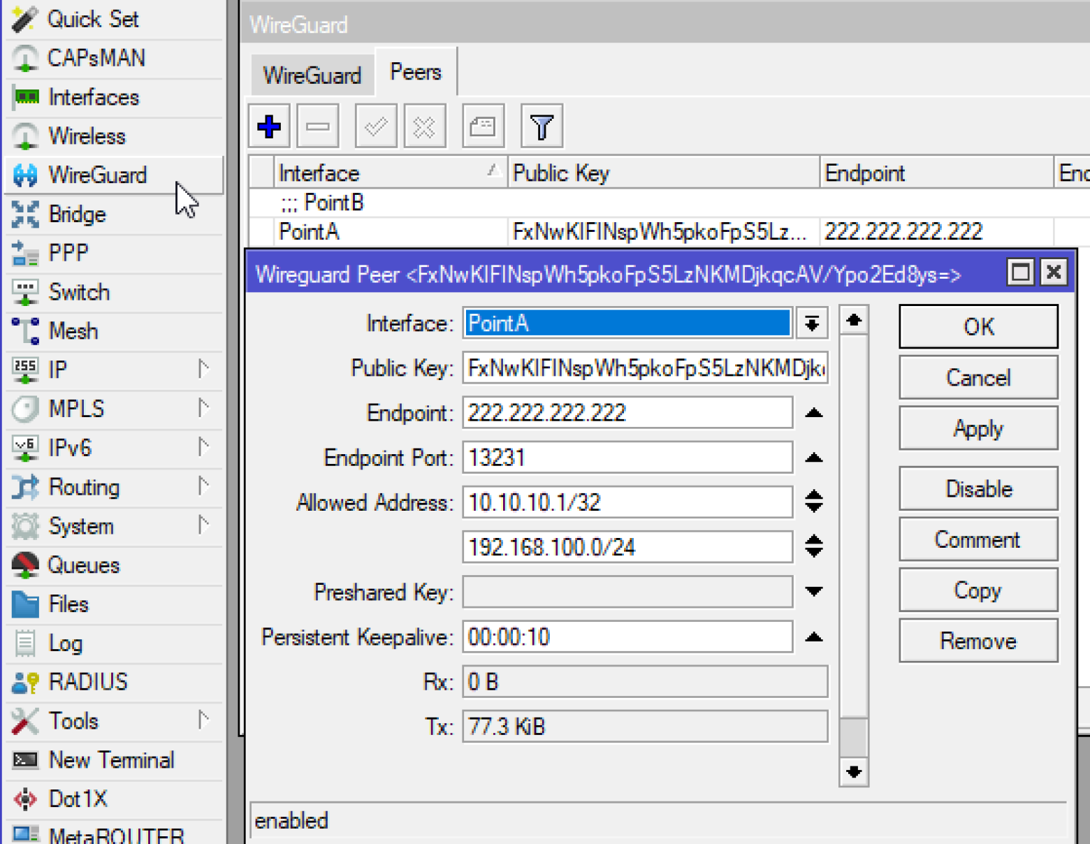 Добавляем точку к которой хотим подключится