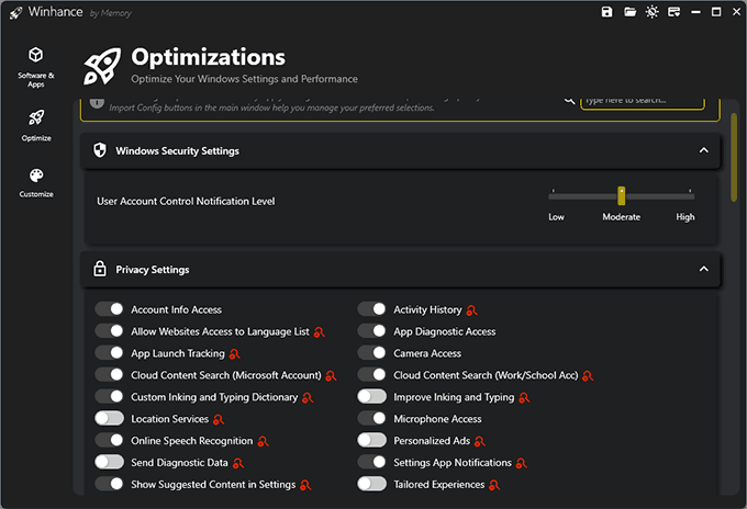 Настройки конфиденциальности и безопасности