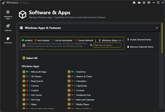 Настройки программ